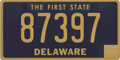 DE license plate 87397