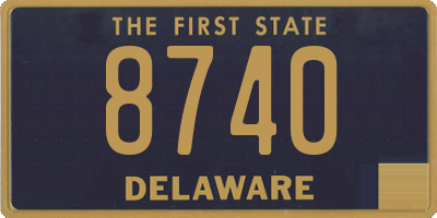 DE license plate 8740