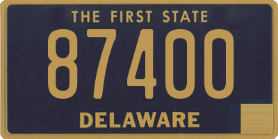 DE license plate 87400
