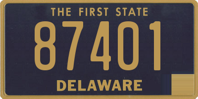 DE license plate 87401