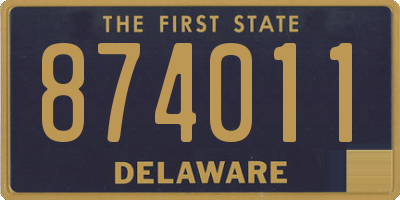 DE license plate 874011