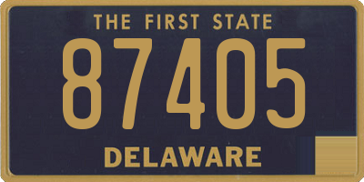 DE license plate 87405