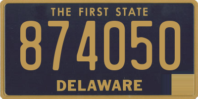 DE license plate 874050