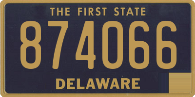 DE license plate 874066