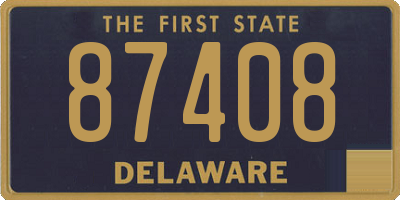 DE license plate 87408