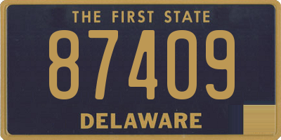 DE license plate 87409