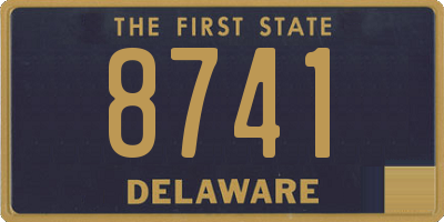 DE license plate 8741