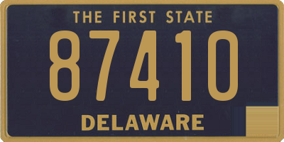 DE license plate 87410