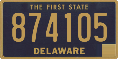 DE license plate 874105