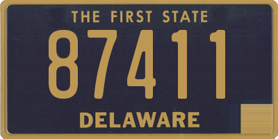 DE license plate 87411