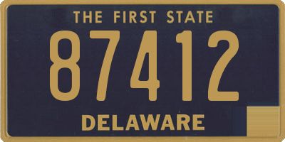 DE license plate 87412