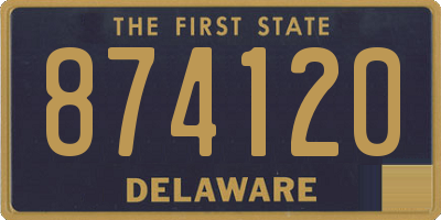 DE license plate 874120