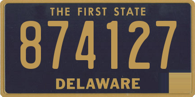 DE license plate 874127
