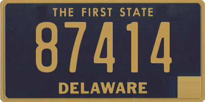 DE license plate 87414