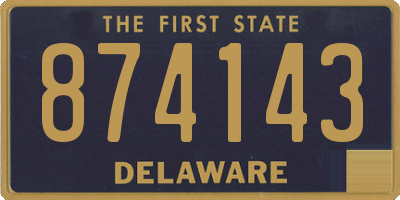 DE license plate 874143