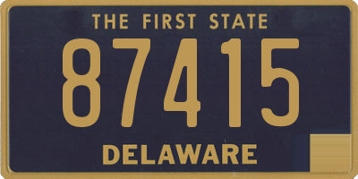 DE license plate 87415