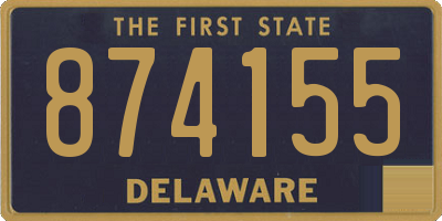 DE license plate 874155