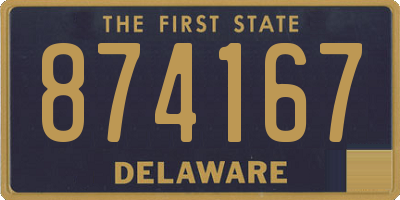 DE license plate 874167