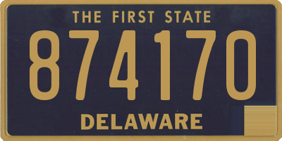 DE license plate 874170