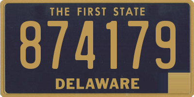 DE license plate 874179