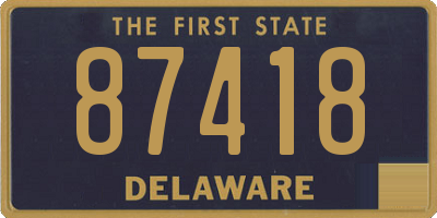 DE license plate 87418