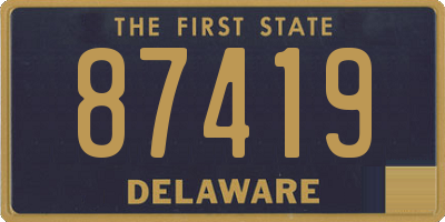 DE license plate 87419