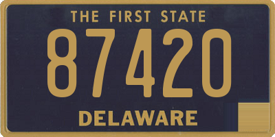 DE license plate 87420