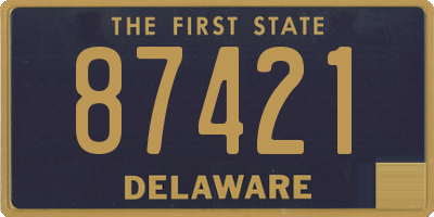 DE license plate 87421
