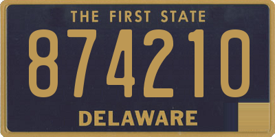 DE license plate 874210