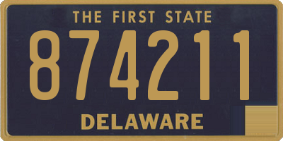 DE license plate 874211