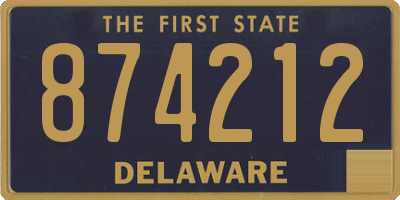 DE license plate 874212