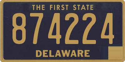 DE license plate 874224