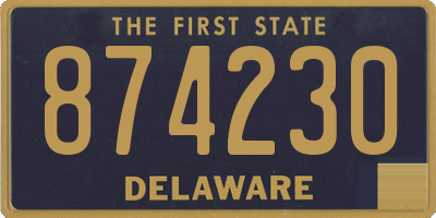 DE license plate 874230