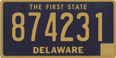 DE license plate 874231