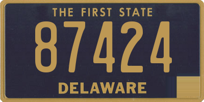 DE license plate 87424