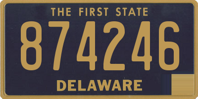 DE license plate 874246