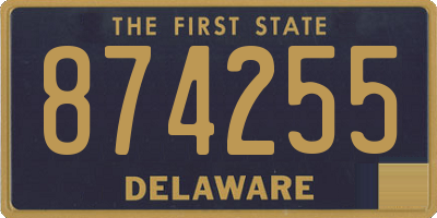 DE license plate 874255