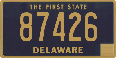 DE license plate 87426