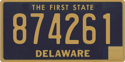 DE license plate 874261
