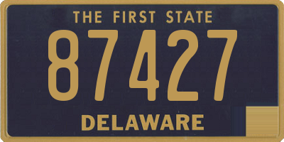 DE license plate 87427
