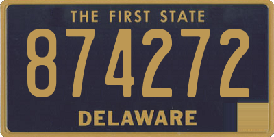 DE license plate 874272