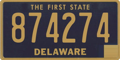 DE license plate 874274