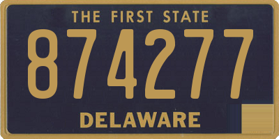 DE license plate 874277