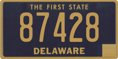 DE license plate 87428