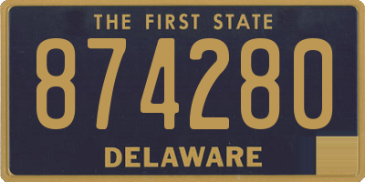 DE license plate 874280