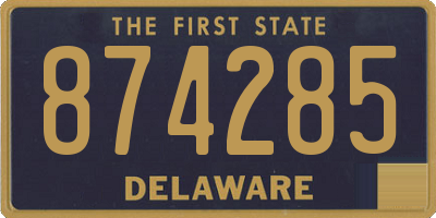 DE license plate 874285