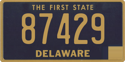 DE license plate 87429