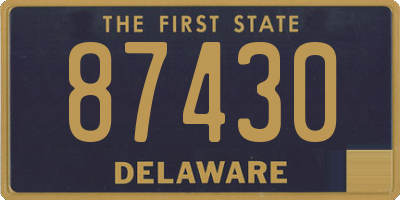 DE license plate 87430