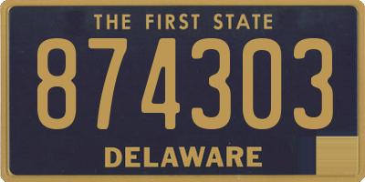 DE license plate 874303