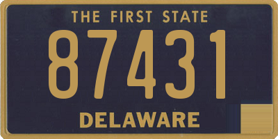 DE license plate 87431